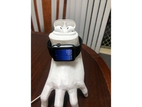 apple watch stand air-pod case - airpods 3d print model - Mito3D