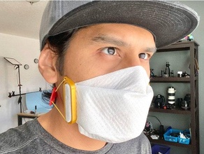 tessuto viso maschera clip morsetto copertura mascherina filti titolari 3d print model - Mito3D