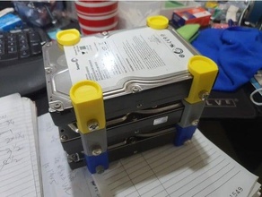 zor disk sürücü yığın raf 3d print model - Mito3D