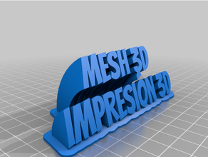 mesh 3d plate customized 3d print model - Mito3D