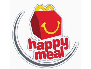heureux repas logo hd vite aliments restaurant mcDonalds 3d print model - Mito3D
