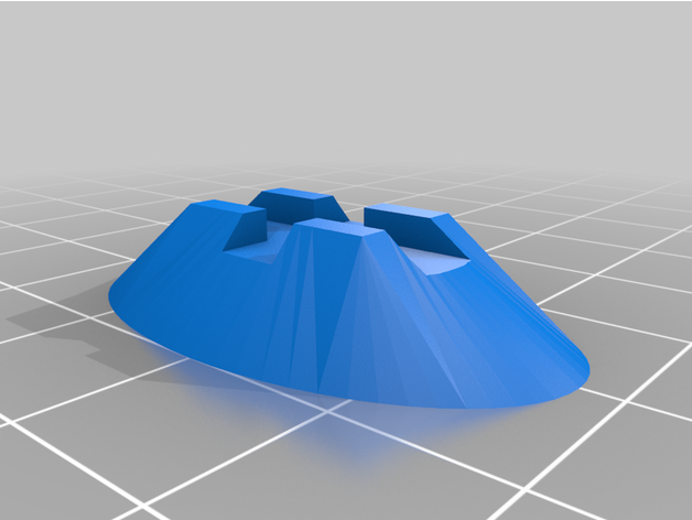sottile hover carrello base stella guerre legione fantasia volo ffg terreno miniature Guerre stellari 3D print model - Mito3D