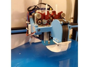 cr-10s dual flexion extruder-e3d v6 3d printing cr-10 dualstrusion extruder extrusion e3d 3d print model - Mito3D