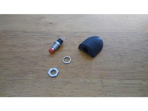 schlank Single drücken Taste Halter Unterstützung Arduino DIY Hobby Inhaber pcb Himbeere pi 3d print model - Mito3D
