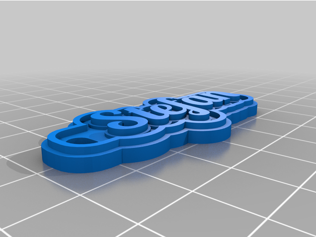 keychain stefan personalizado 3D print model - Mito3D