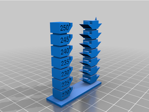 petg string test towers customized 3d print model - Mito3D