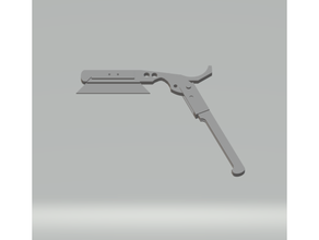 fhw diresta razor blade straight medium direwsta fun hand tool size holder raozr 3d print model - Mito3D