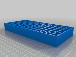 1cm 2 material sample casting tray 3d print model - Mito3D