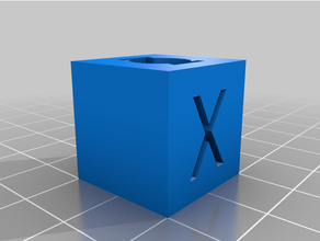 prueba cubo estante soporte calibración 3d print model - Mito3D