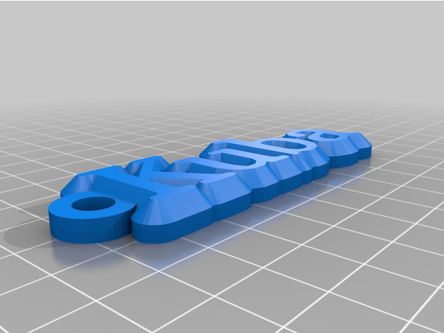 personalizado chaveiro 3D print model - Mito3D