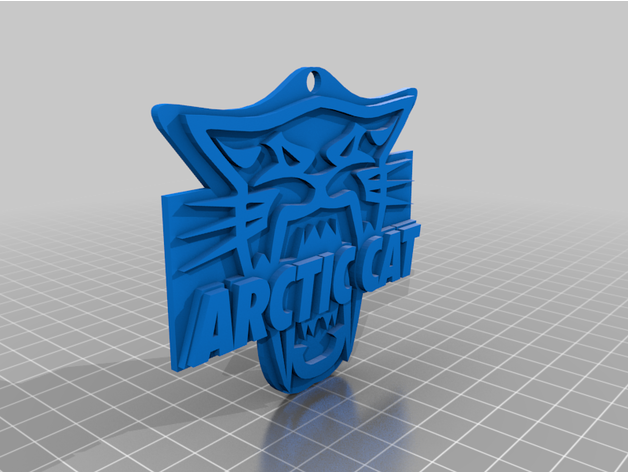 Arctique chat logo arctique vtt quad 3D print model - Mito3D