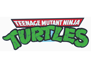 tmnt classic logo hd cartoon cartoons teenage mutant ninja 3d print model - Mito3D