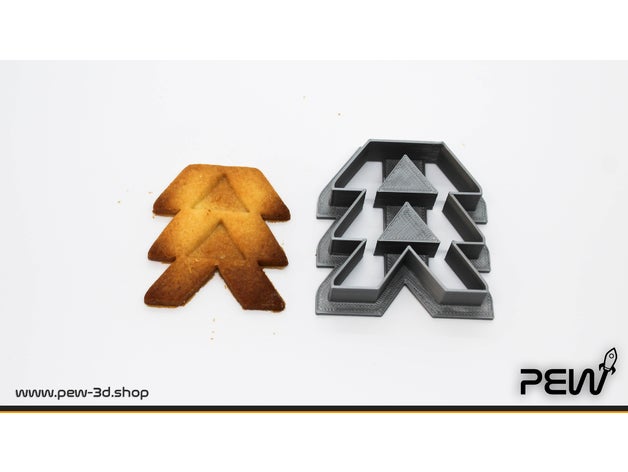 destiny hunter logo - cookie cutter cookiecutter game 3D print model - Mito3D