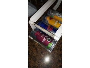 fridge soda holder extended skinny cans dispenser kitchen 3d print model - Mito3D