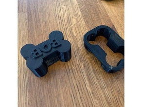 brock dog bone cookie cutter press 3d print model - Mito3D