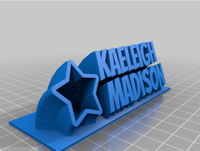2 platekm customized 3d print model - Mito3D