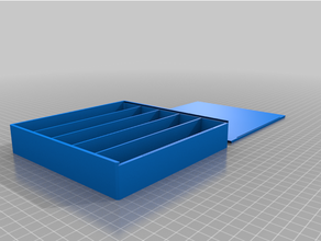 azul gettone Conservazione scatola personalizzato 3d print model - Mito3D