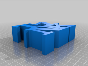 personalizzato parola scultura 3d print model - Mito3D