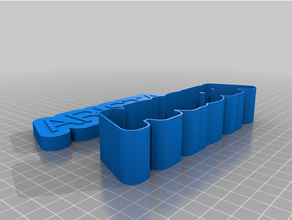 arista testo scatola personalizzato 3d print model - Mito3D