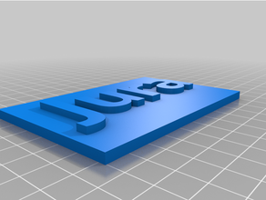 customized sign backplate 3d print model - Mito3D
