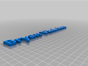 personalizzato texteb 3d print model - Mito3D