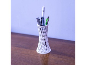 hiperbolik sarmal dolma kalem Kulp destek hiperboloit 3d print model - Mito3D