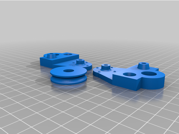 customized pulley - polia 30mm corda 5mm 3D print model - Mito3D
