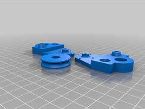 customized pulley - polia 30mm corda 5mm 3d print model - Mito3D