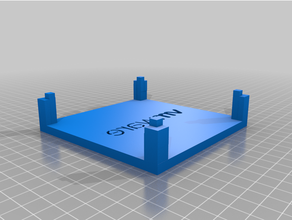 kısaltılmış ceviz raf topper sabit vmware logo 3d print model - Mito3D