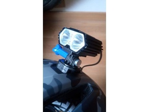 campana casco gopro montare luce 3d print model - Mito3D