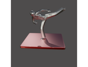 capoeira kick poli 3d print model - Mito3D