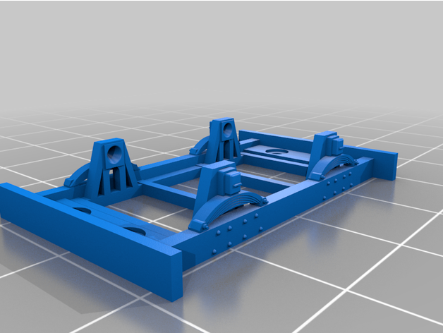 009 Wagen Chassis sprung Achskasten 3D print model - Mito3D