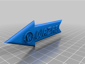 fl che pour jeu wazabi 3d print model - Mito3D
