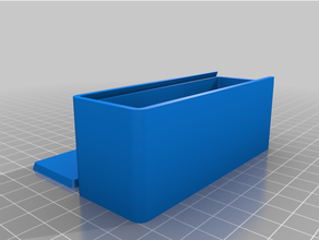 özelleştirilmiş parametrik Kutu sürgülü kapak 3d print model - Mito3D