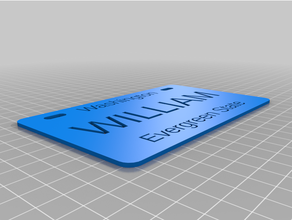 customized bike license plates - cutout 3d print model - Mito3D