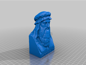 Léonard Vinci creux version 3d print model - Mito3D