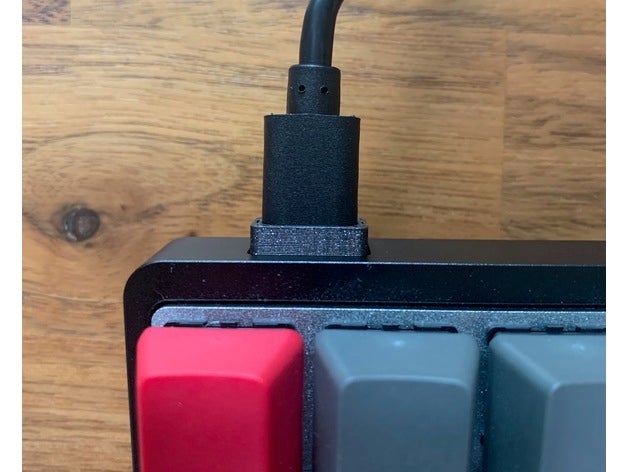 mecánico teclado cable calce USB 3D print model - Mito3D