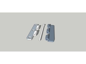 charni porte cajón hidráulico gabinete puerta bisagra 3d print model - Mito3D