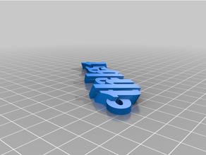 angepasst iamburny's Text Schlüsselring Schlüsselanhänger 3d print model - Mito3D