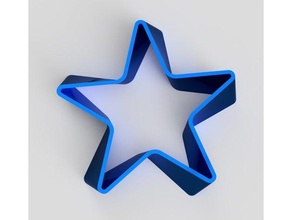 fita Estrela Natal decoração Guerra Estrelas troféu copo torcido vaso 3d print model - Mito3D