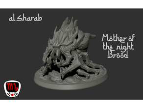 al sharab mother night brood pre-supported free 3dprintedminis dnd miniature insect miniatures minis monster pathfinder rpg tabletop warhammer 3d print model - Mito3D