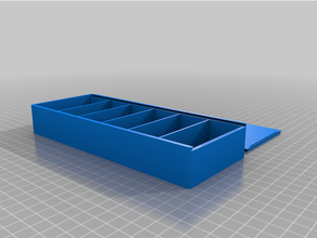 azul almacenamiento caja personalizado 3d print model - Mito3D