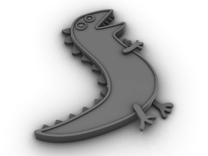 peppa pig dinosour dinosaur 3d print model - Mito3D