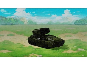 Lagune sci fi Artillerie Panzer 6mm Wargaming 3d print model - Mito3D