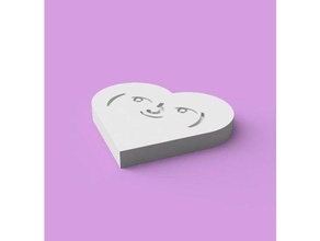 gracioso enamorado corazón 3dprint 3d impresora cara regalo regalos san valentin día 3d print model - Mito3D