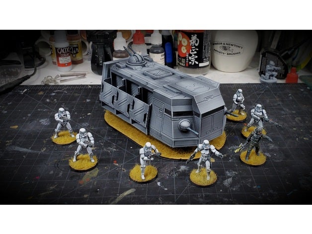 star wars legion - imperial troop transport 28mm starwars rebels wargaming 3D print model - Mito3D