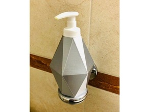soap dispenser wall mount 3d print model - Mito3D