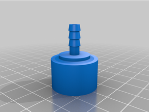 20 mm pipe tiny hose connector - customizer customized 3d print model - Mito3D