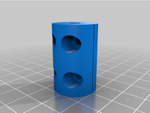 customized parametric z-axis coupler stepper threaded rod coupling 3d print model - Mito3D