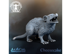 Çizkek opossum Arkadaş dnd minyatür tanıdık mini yol bulucu keseli sıçan masaüstü 3d print model - Mito3D